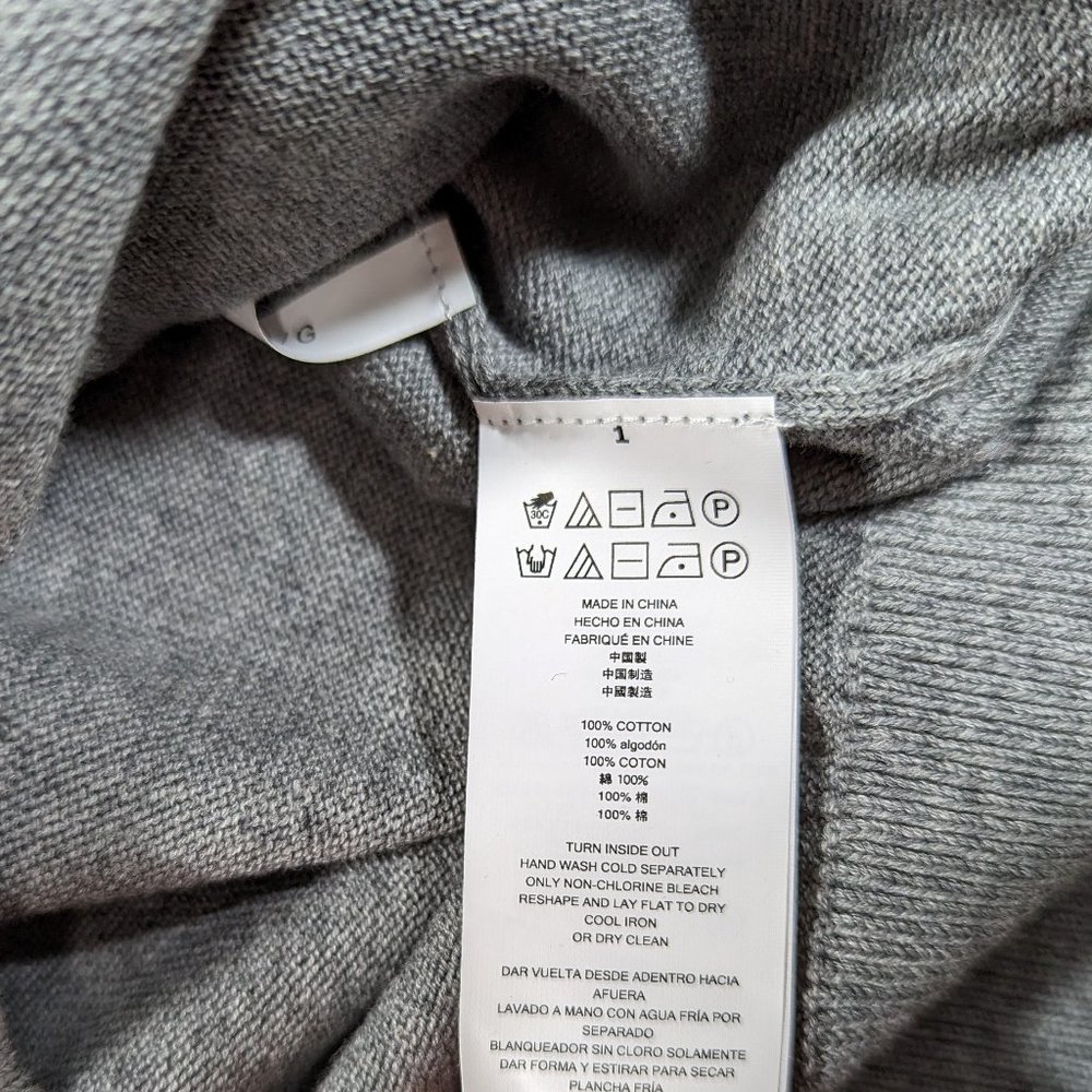 $98 Michel Kors Men Knit Crew Neck Sweater Size L Big Logo Long Sleeve Pullover - Picture 6 of 6